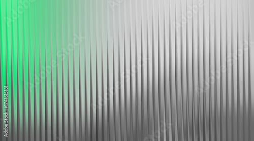 Abstract textured background with vertical ribbed pattern and green hue