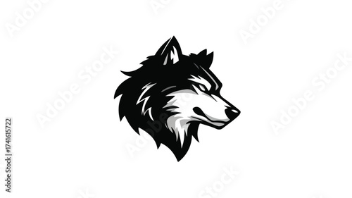 Wild Brave Animal Wolf Dog Fox Head Face Mascot