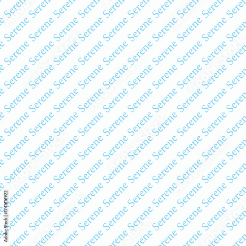 Serene Pattern Background: Repeating Text Design on White