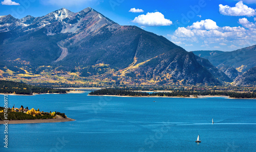 Lake Dillon reservoir in Summit County, Colorado