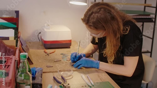 Stained glass artisan creates handmade art, DIY process