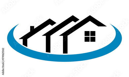 residential building icon vector design