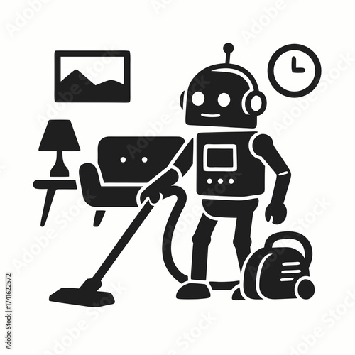 robot cleaning house