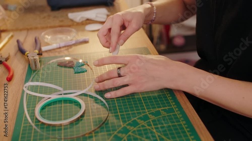 Stained glass artisan creates handmade art, DIY process
