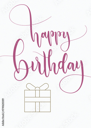 Heartfelt Happy Birthday Vector EPS Greeting | Adobe Illustrator Artwork