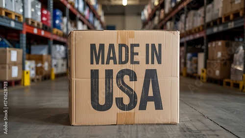 Cardboard box labeled 