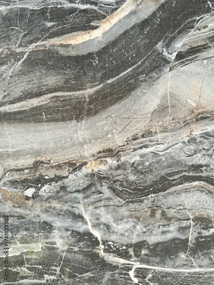 Fototapeta premium Photo of marble with vein texture. Texture photo for surfaces and textiles.