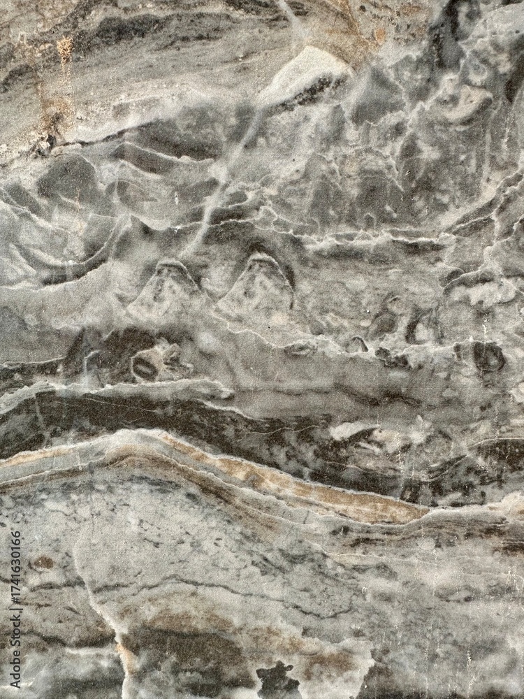 Fototapeta premium Marble pattern. Brown marble with white veins.