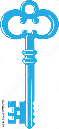 vector illustration of Key
