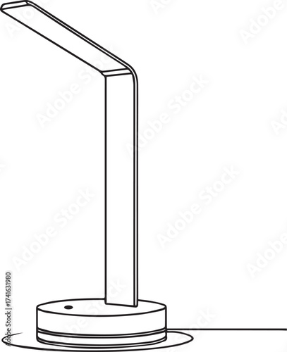 vector illustration of a chair with lamp