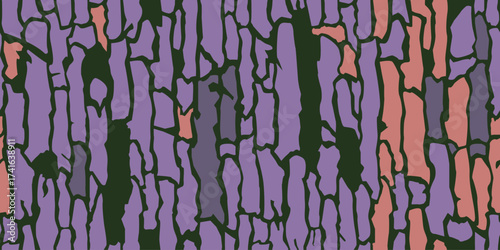 Vector seamless camo tree bark tiger army fatigue pattern design