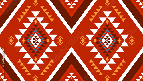 Traditional Saudi Al Sadu heritage geometric pattern 