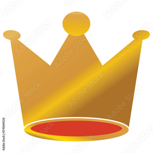 gold crown icon Crown sign vector