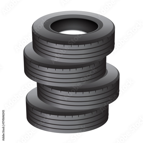 Vector tire icons Vector eps10