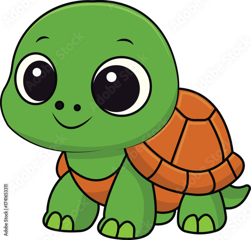 Cute Kawaii Turtle Clipart ESP File