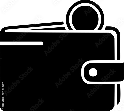 wallet vector flat icon