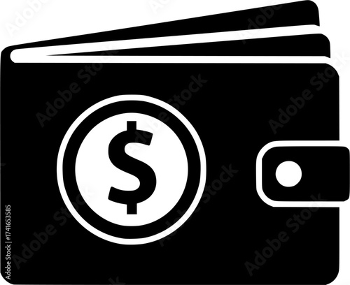 wallet vector flat icon