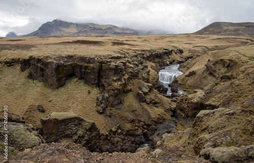 Steinbogafoss waterfall in Iceland.