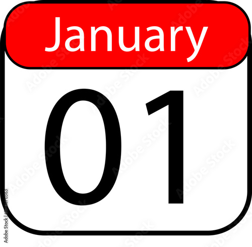 Kick off the new year with a fresh start, January 1st holiday celebration, perfect for calendars, greeting cards, and event promotions
