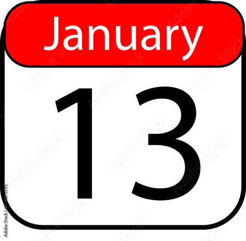 Mark January 13th on your calendar for important reminders and social media posts about the beginning of the new year, planning, or events.