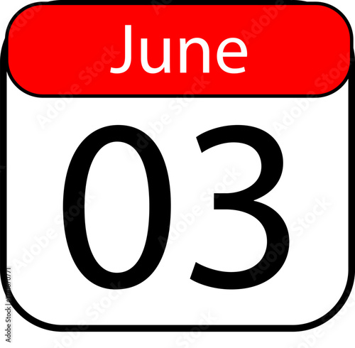 Mark your calendar for June 3rd with this bold reminder, ideal for scheduling, events, and social media campaigns to engage and inform your audience
