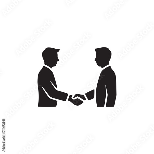 Vector art of handshake business agreement, partnership, deal, contract, cooperation concept vector illustration successful negotiation, collaboration