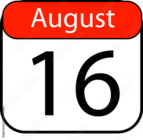 Mark your calendar for August 16th, a significant date for planning and reminders, perfect for event announcements and scheduling needs.