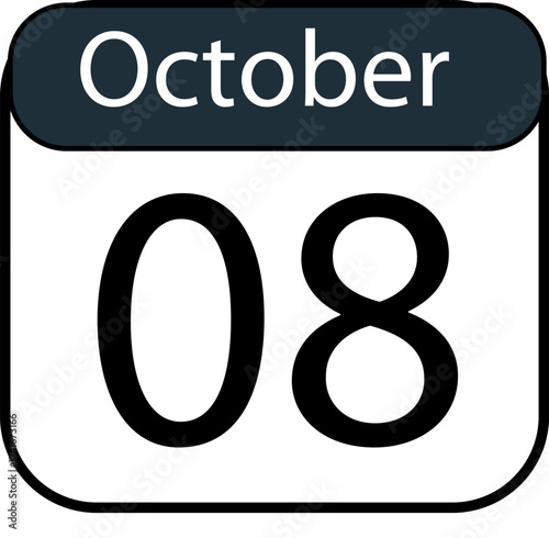 Mark your calendar with the striking October 8th date, perfect for important events and seasonal reminders