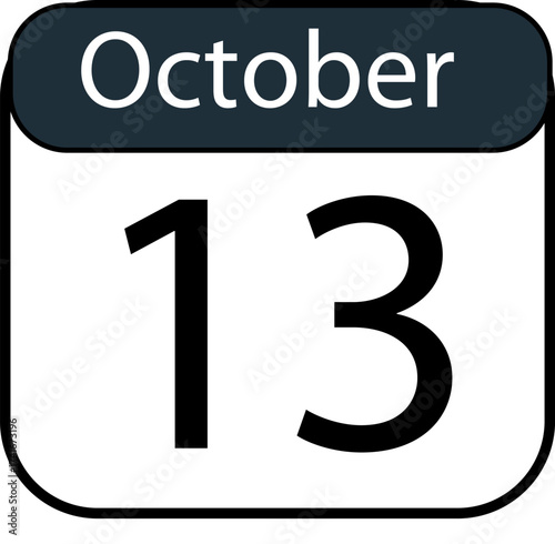Mark your calendar with October 13th, a day for planning, events, or important reminders