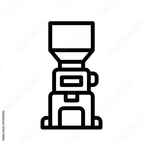coffee grinde icon logo symbol design simple  