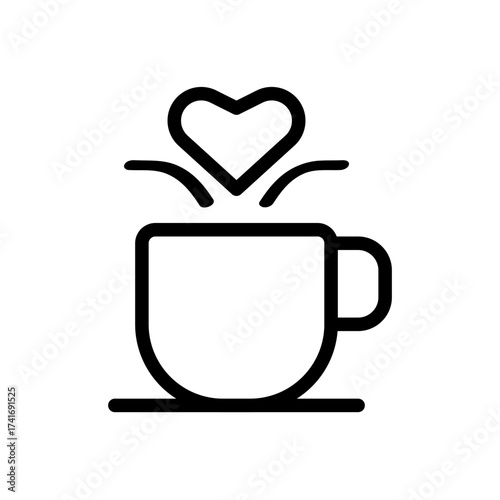 coffee lovers icon logo symbol design simple  