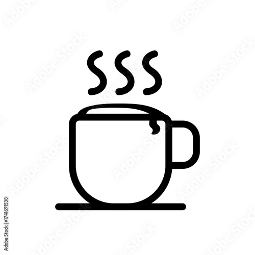 cappuccino coffee icon logo symbol design simple  