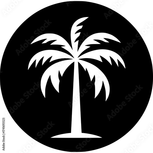 Palm Tree Icon Vector