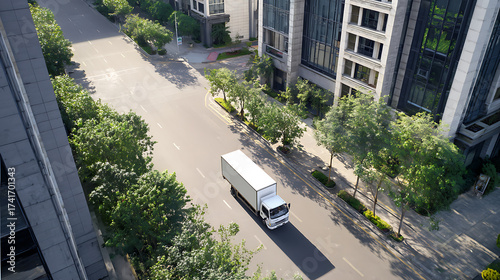 the road in the city