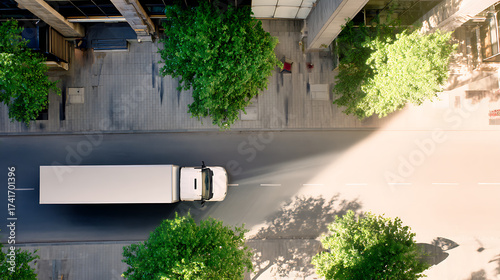 the road in the city