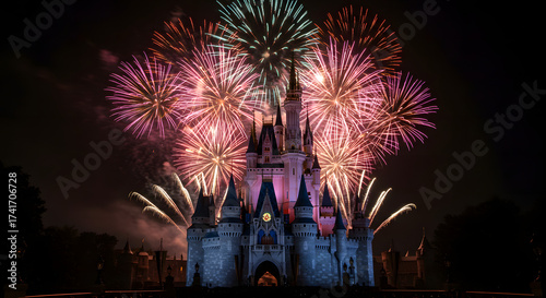 Cinderella Castle Fireworks Spectacle at Magic Kingdom