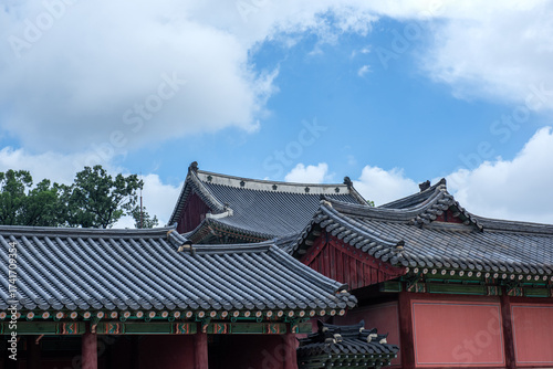 Landscape of Palace,  Beautiful Palace is the Korea traditional Cultural Heritage. 