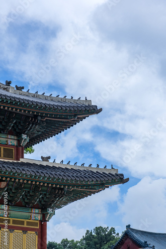 Landscape of Palace,  Beautiful Palace is the Korea traditional Cultural Heritage. 