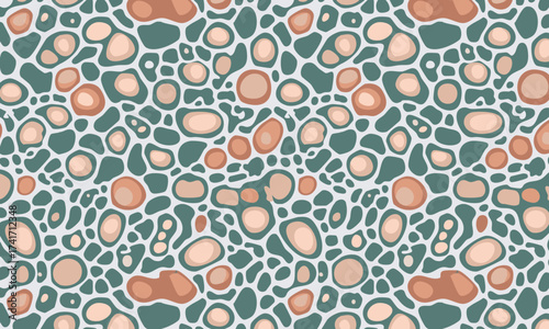 Playful Abstract Microbiology and Cells Seamless Pattern