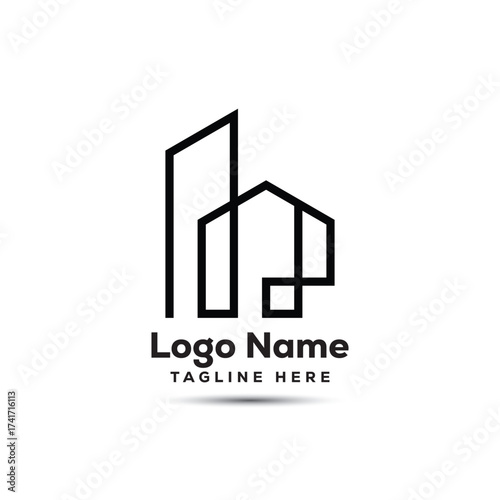 building architecture logo template icon