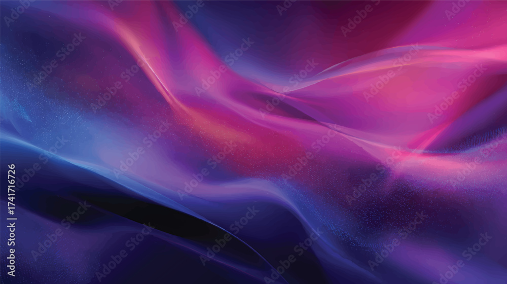 Obraz premium Abstract colorful waves with a smooth gradient effect background.
