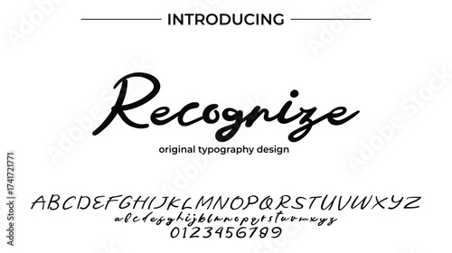 Recognize - Elegant Script Font for Smooth Handwritten Design and Creative Typography