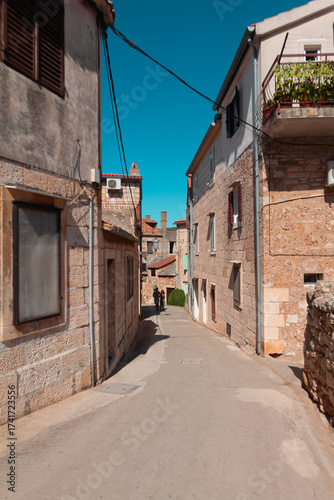narrow street in the old town