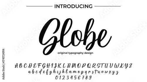 Globe - Elegant Script Font for Smooth Handwritten Design and Creative Typography
