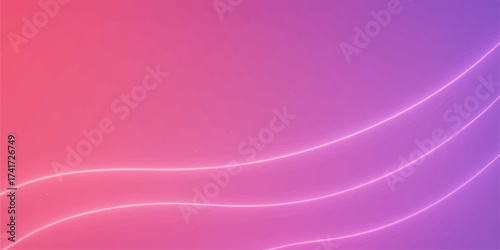 The vibrant pink and purple abstract background features an artistic wave and line design with a colourful gradient pattern showcasing smooth flow and motion