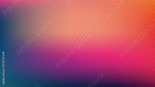 Pixelated abstract gradient background with vibrant pink purple blue orange hues dynamic blend
