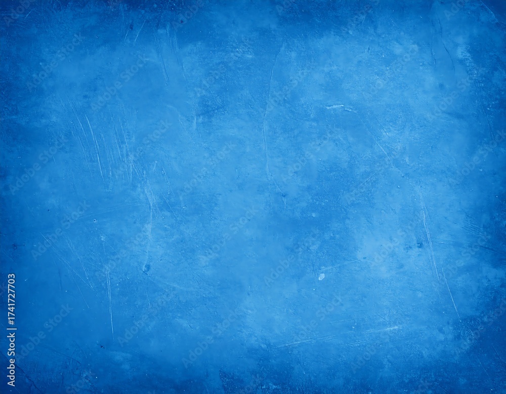 Fototapeta premium Textured, vibrant blue background