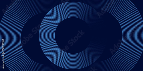 abstract dark background with glowing lines circles