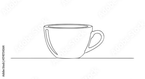 white cup isolated on white
