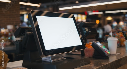 Modern Point of Sale (POS) System with Blank Screen